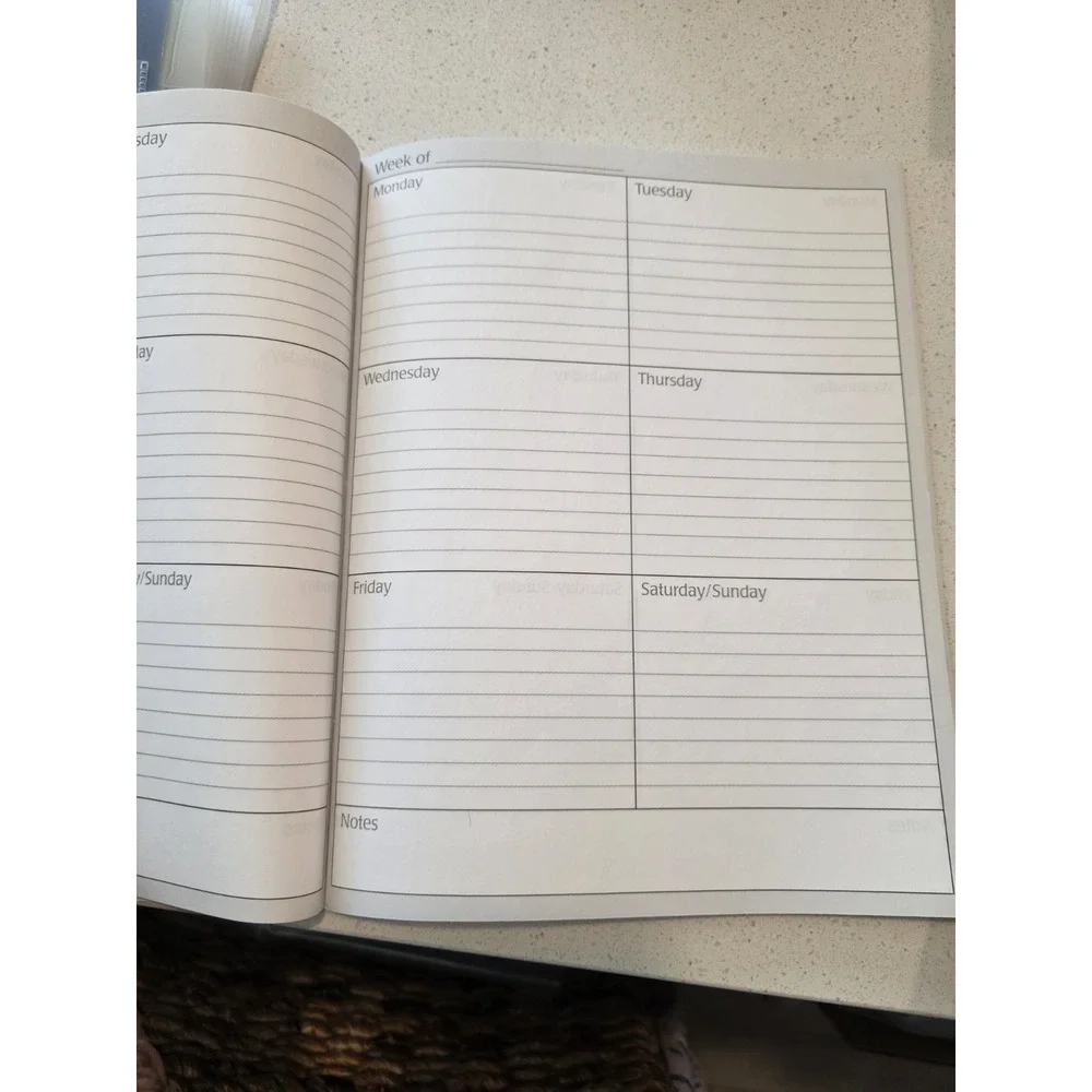 N/A weekly planner
