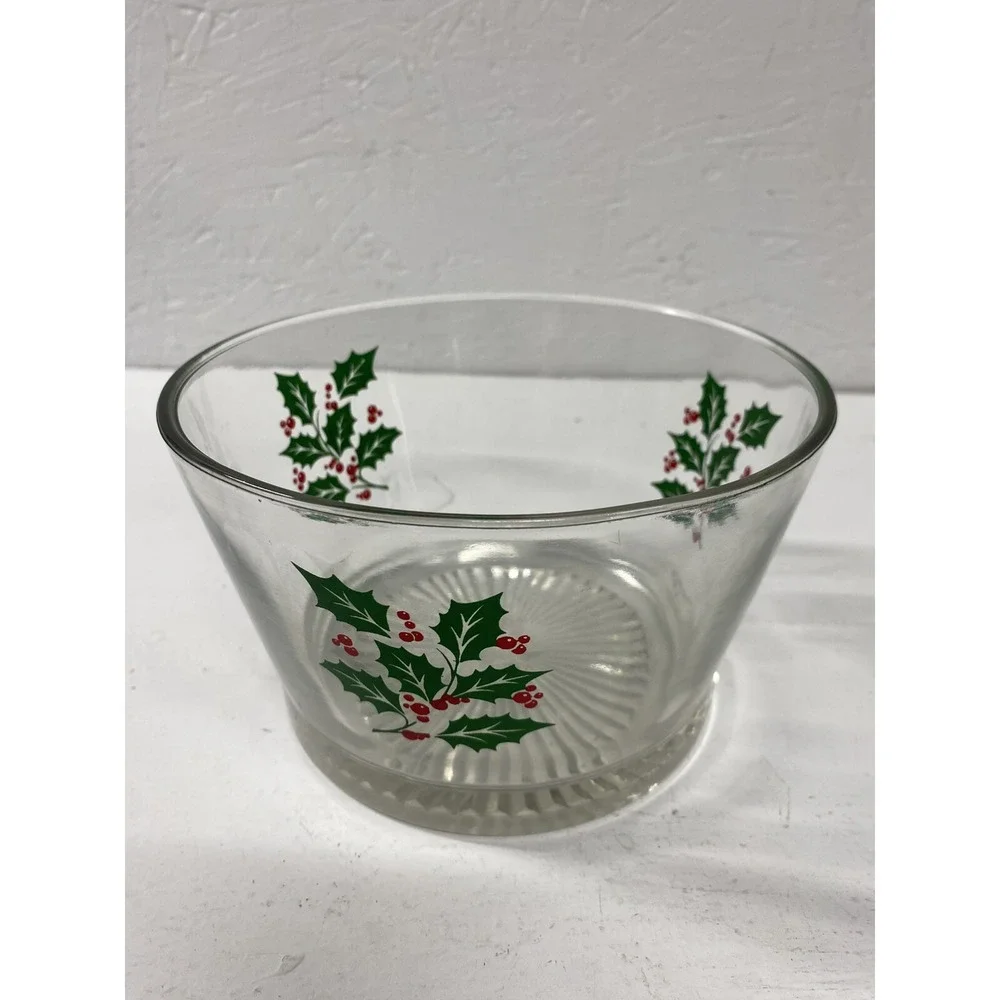 Indiana Glass holly glass