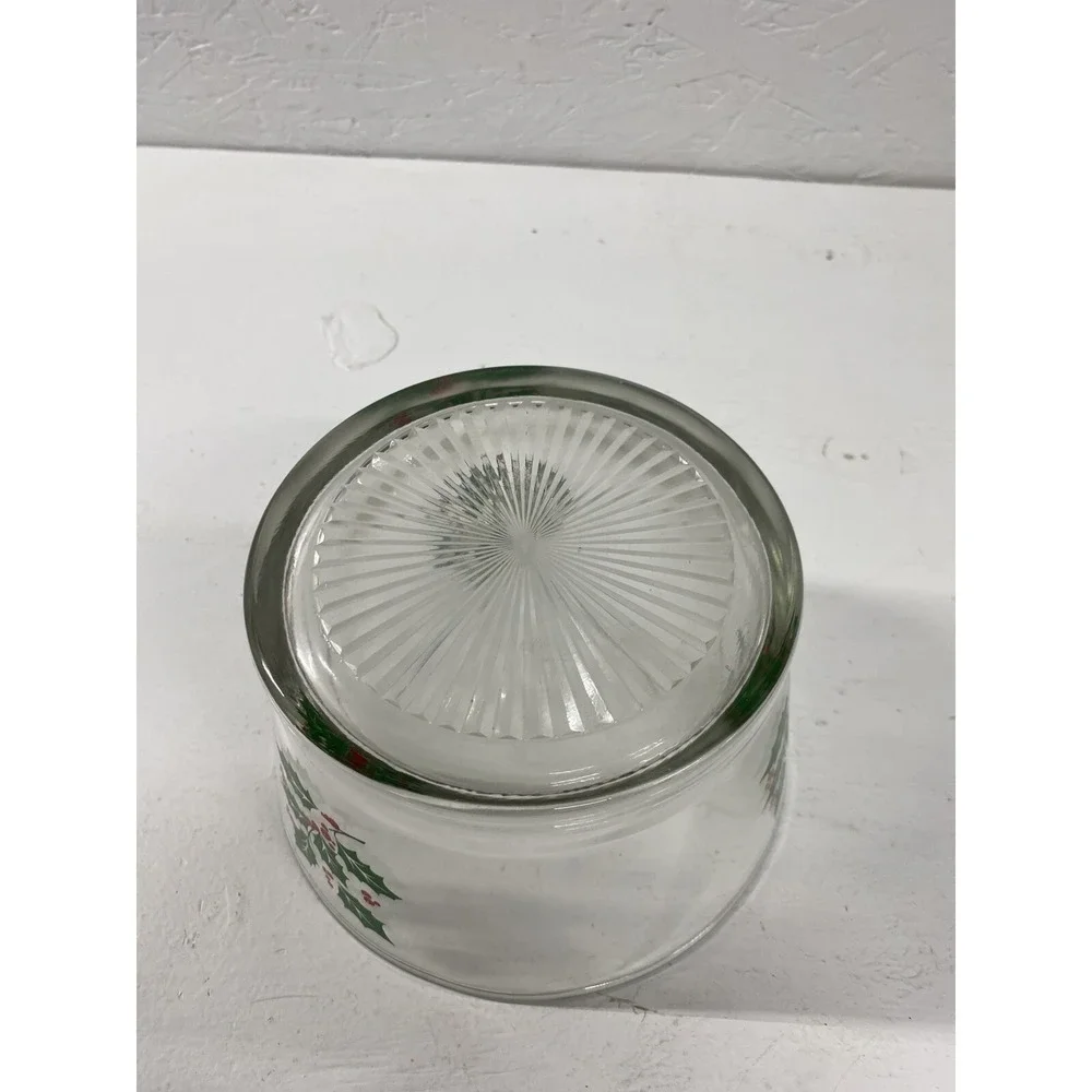 Indiana Glass holly glass