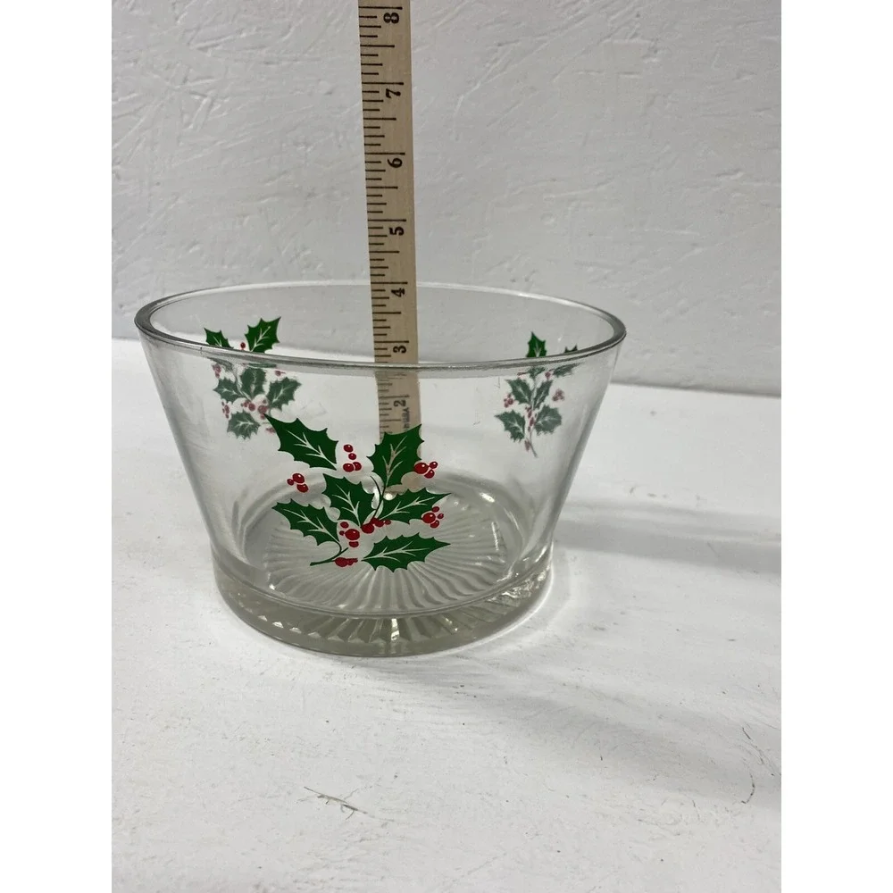 Indiana Glass holly glass
