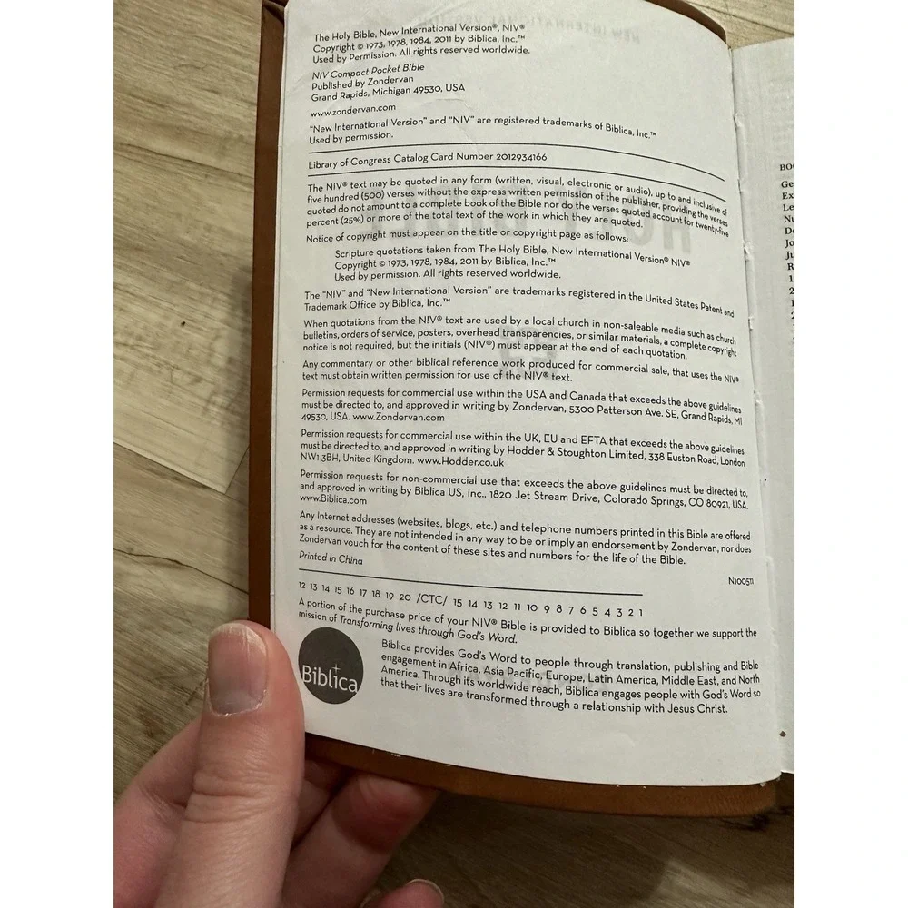 N/A zondervan niv