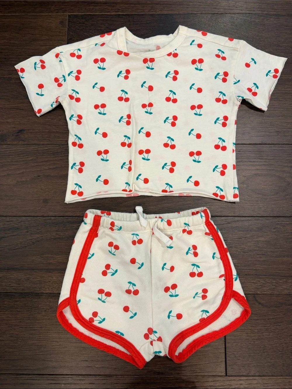 Grayson Mini Cherry Print Kids Matching Set Size 18 Months - C39-154
