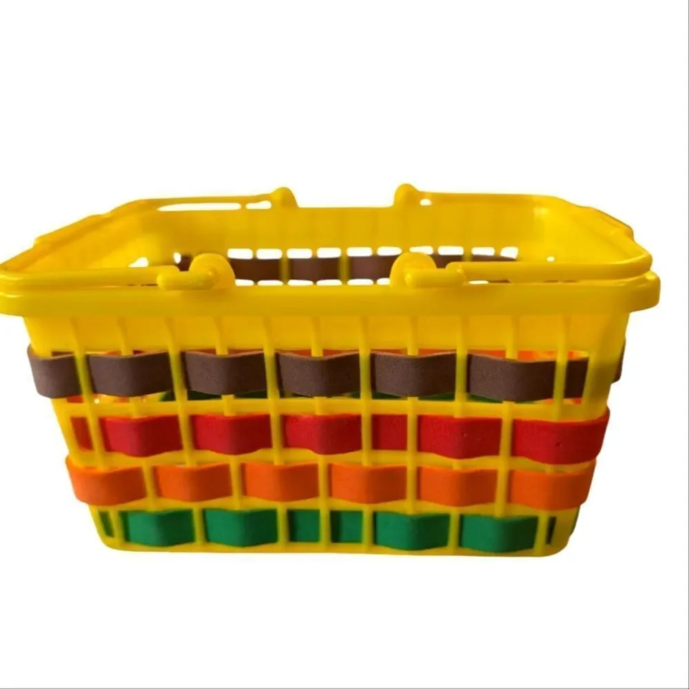 Vintage Small Plastic‎ Colorful Storage Easter Basket