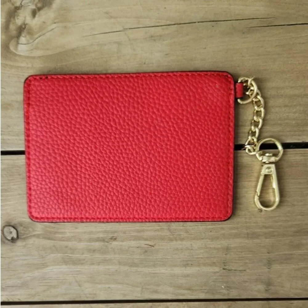 Nanette‎ Lepore Red and Gold Key Card Holder