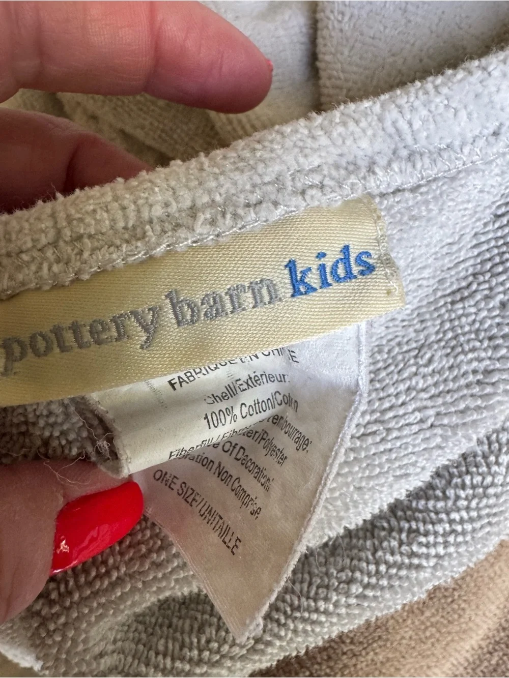Pottery Barn Kids washable or