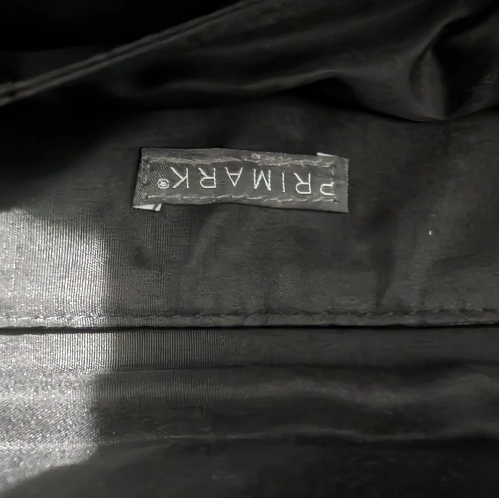 Primark black faux
