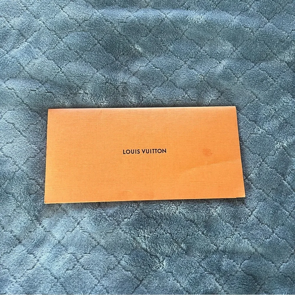 Louis Vuitton Orange Paper Receipt Holder‎