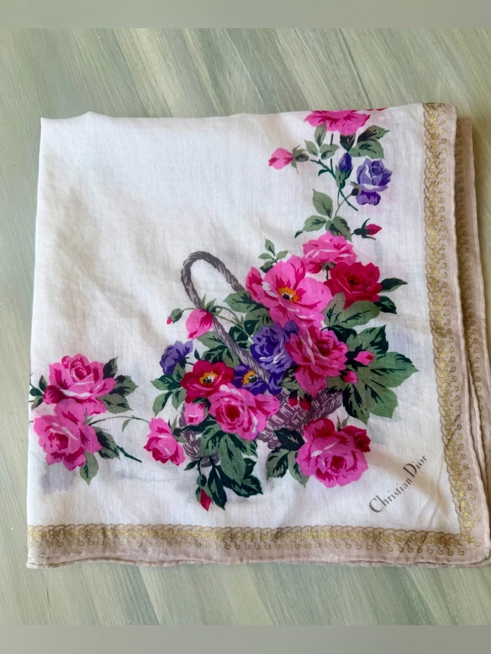 Dior pink floral