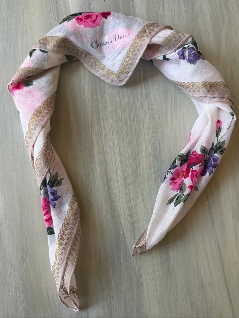 Dior pink floral