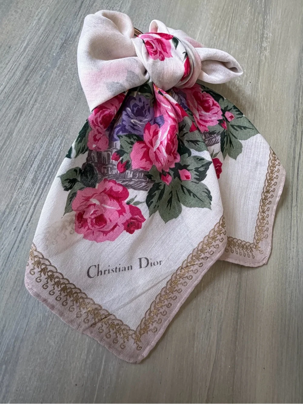 Dior pink floral