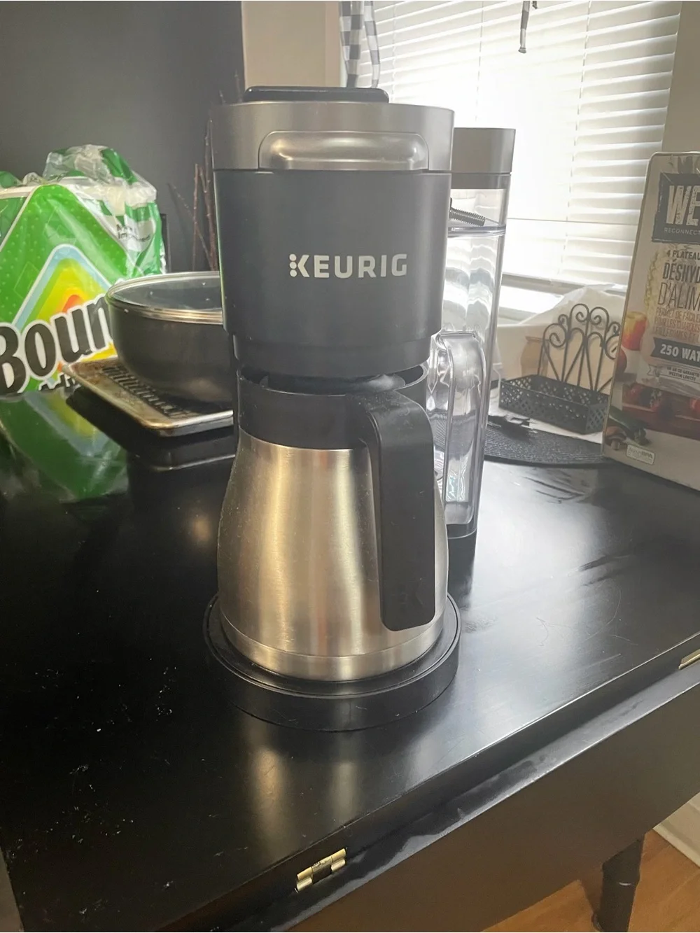 Keurig Black and Stainless Steel Thermal Carafe Single-Serve Coffee Brewer