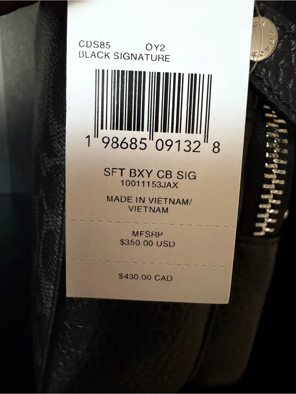 Coach nwt never