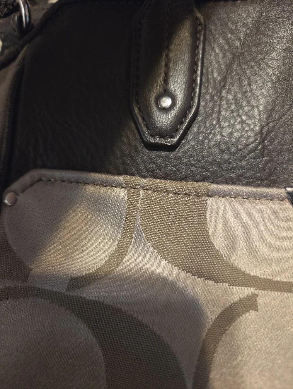 Coach structured satchel