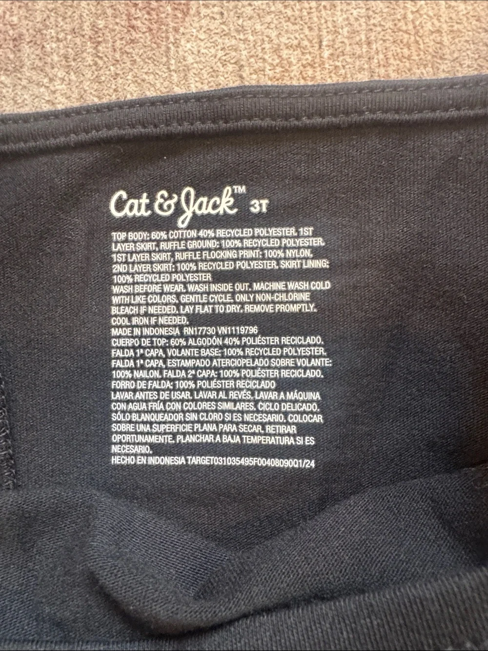 Cat & Jack black long