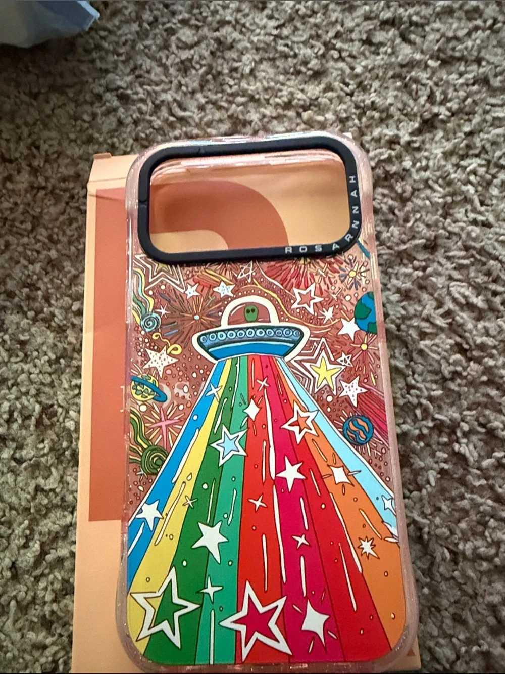 Colorful UFO Rainbow Phone Case iPhone 17 pro max