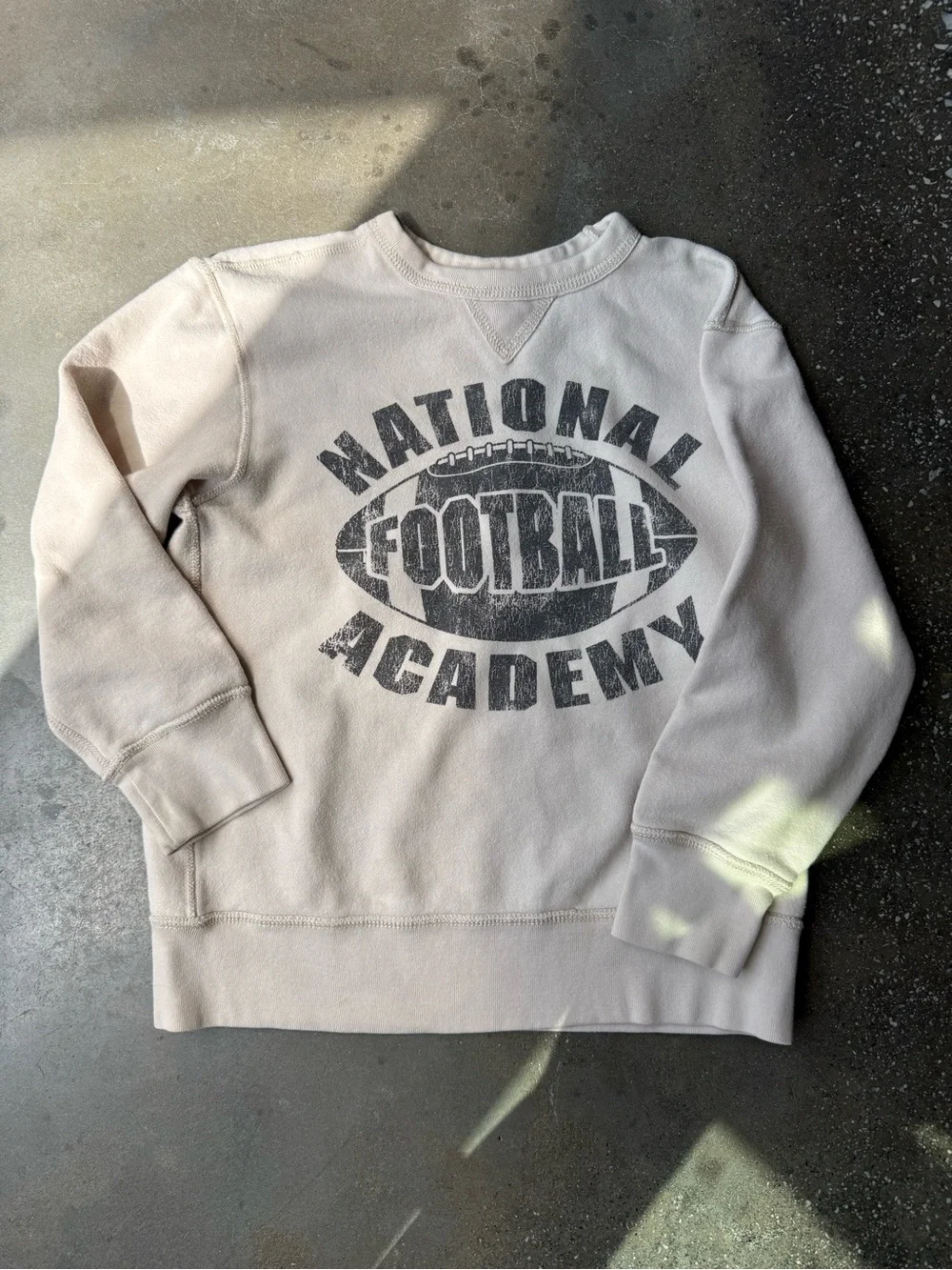 Cream Graphic 'National Football Academy' kids Sweatshirt