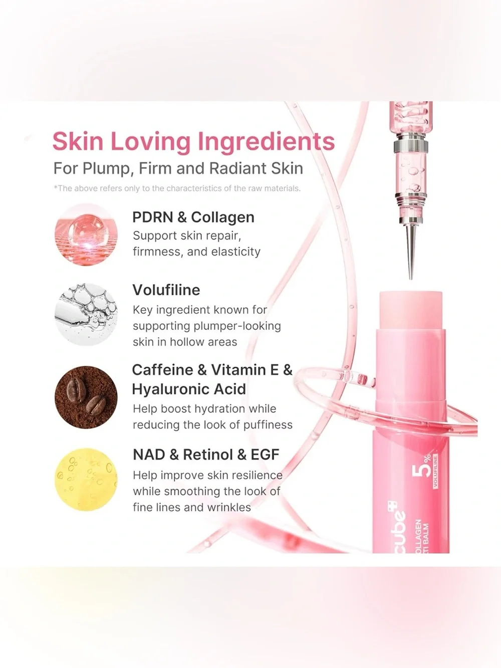 Medicube stick formulated