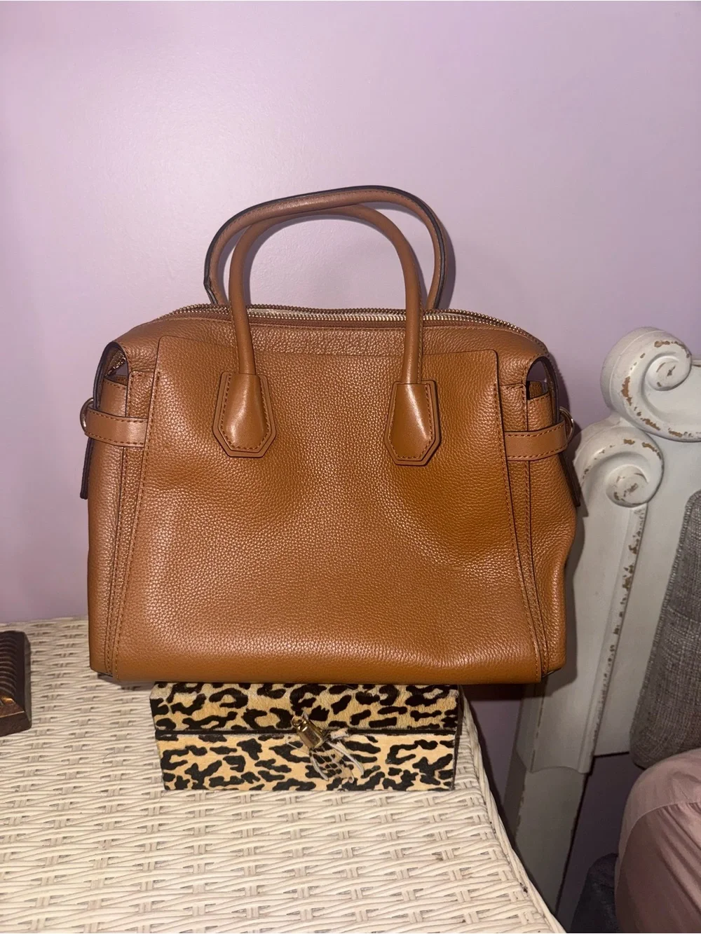 Michael Kors structured pebbled