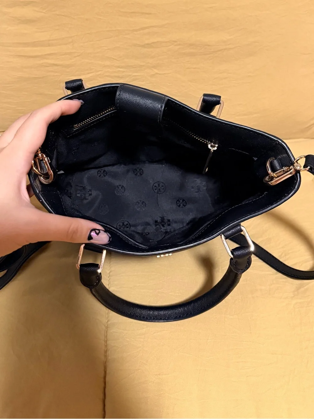 Tory Burch structured saffiano