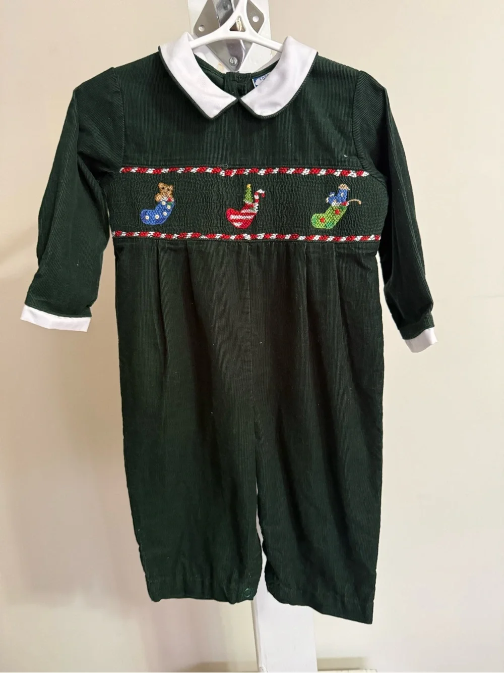 Carriage Boutiques Smocked Christmas Romper