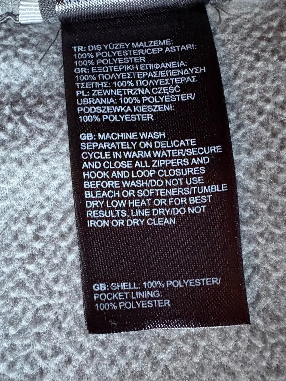 The North Face lightweight fleece