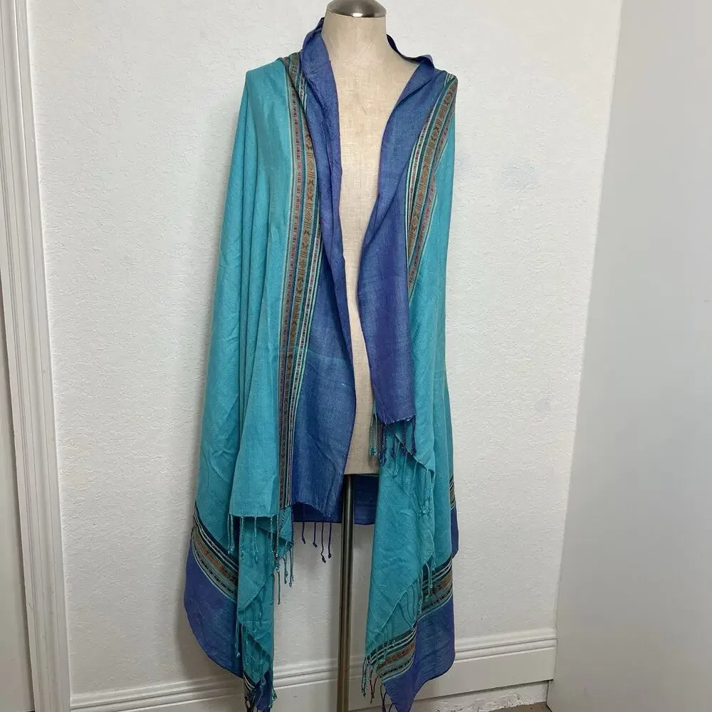 Unbranded blue pashmina