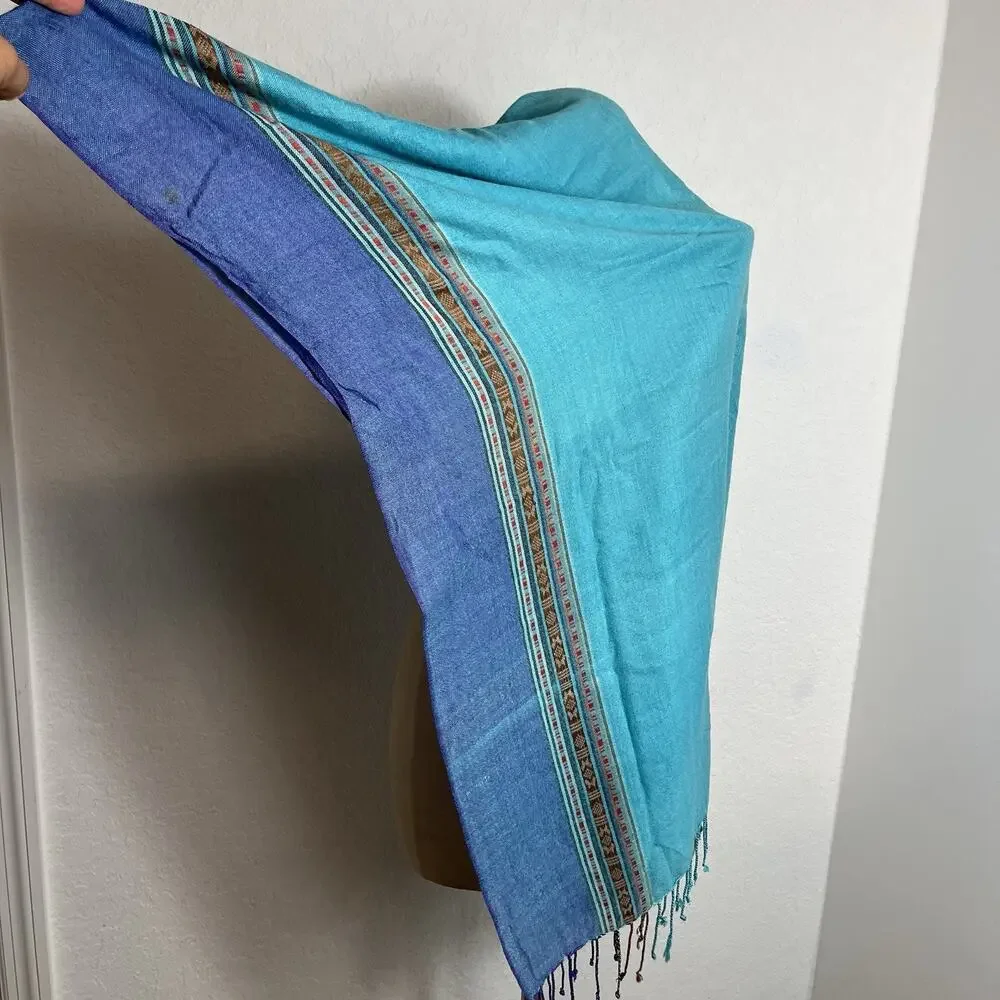 Unbranded blue pashmina