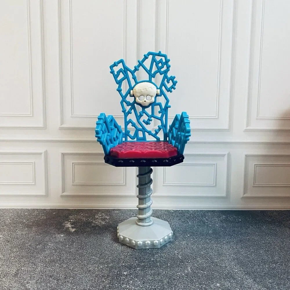 Monster High Dolls Frankie Stein Vanity Doll House Furniture Blue Chair Only 💀