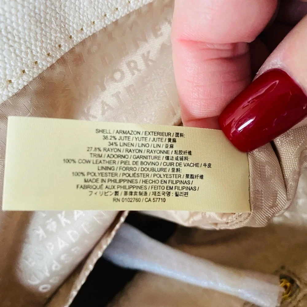 kate spade coated linen