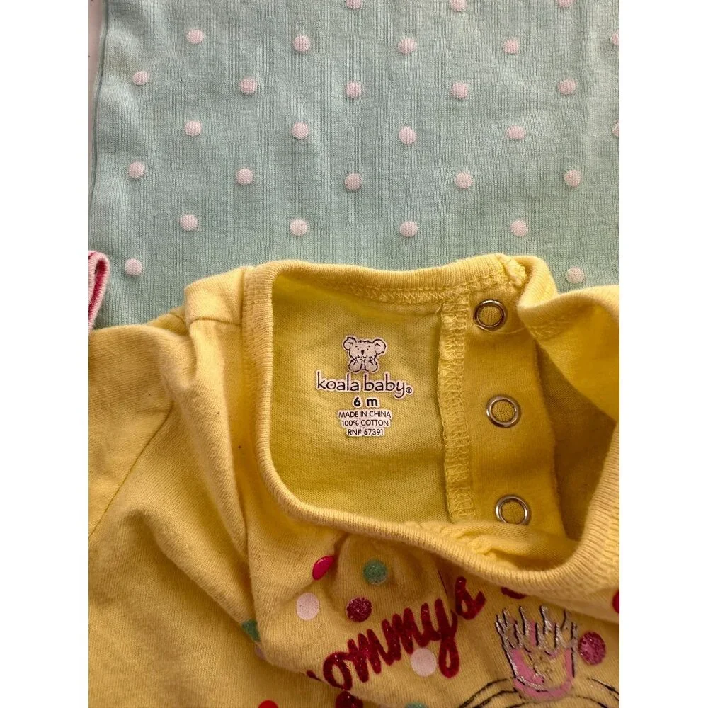 Baby Girls Assorted One piece & Shorts Bundle - Sizes‎ 6M Cotton Blend 15 Piece