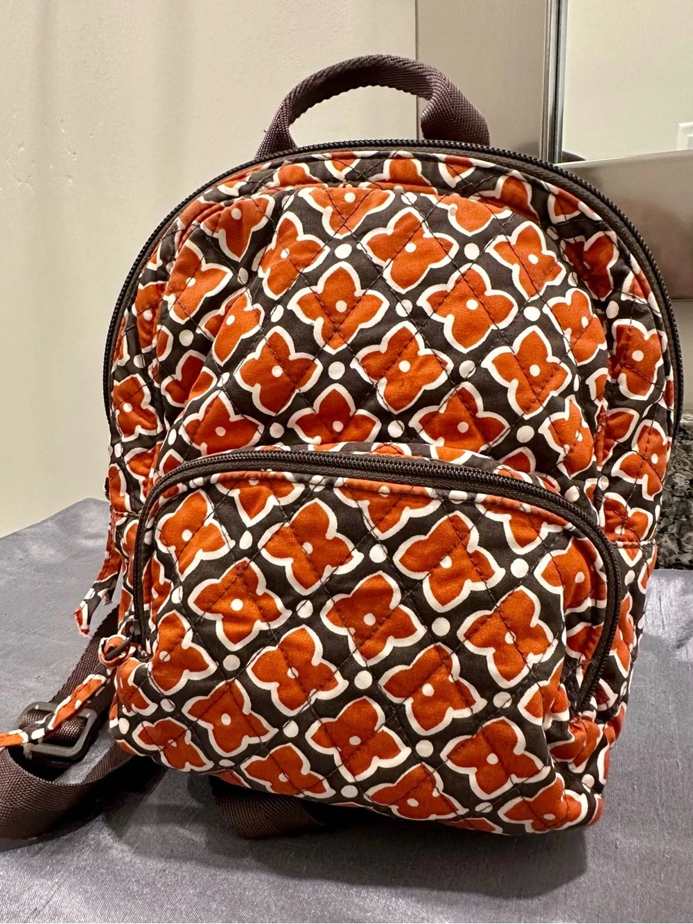 Vera Bradley Quilted Cotton Mini Banbury Backpack - Moorish Pattern