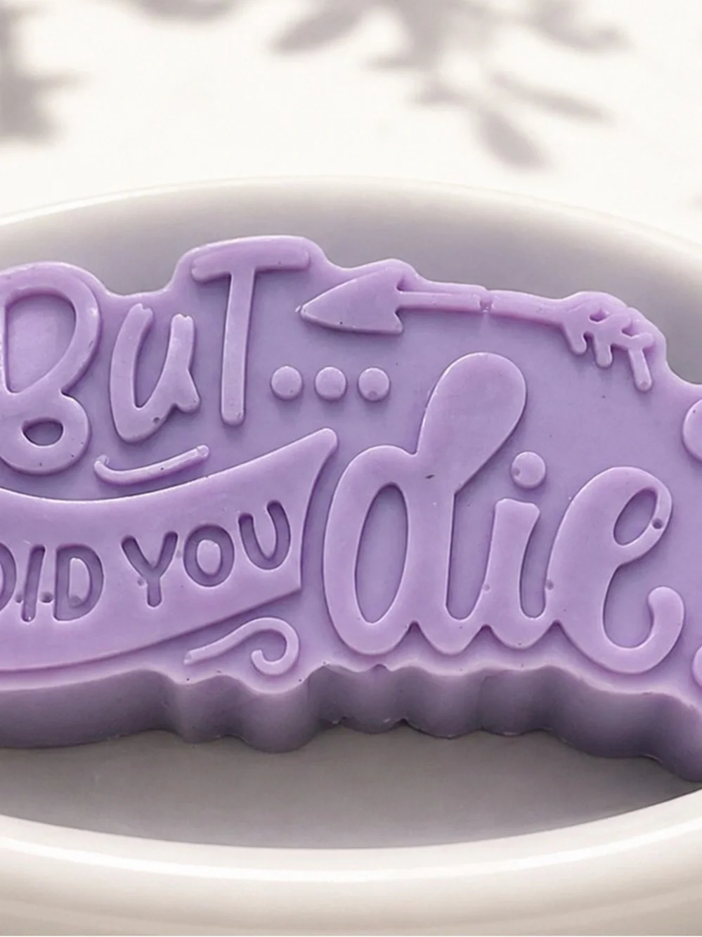Handmade lavender colored