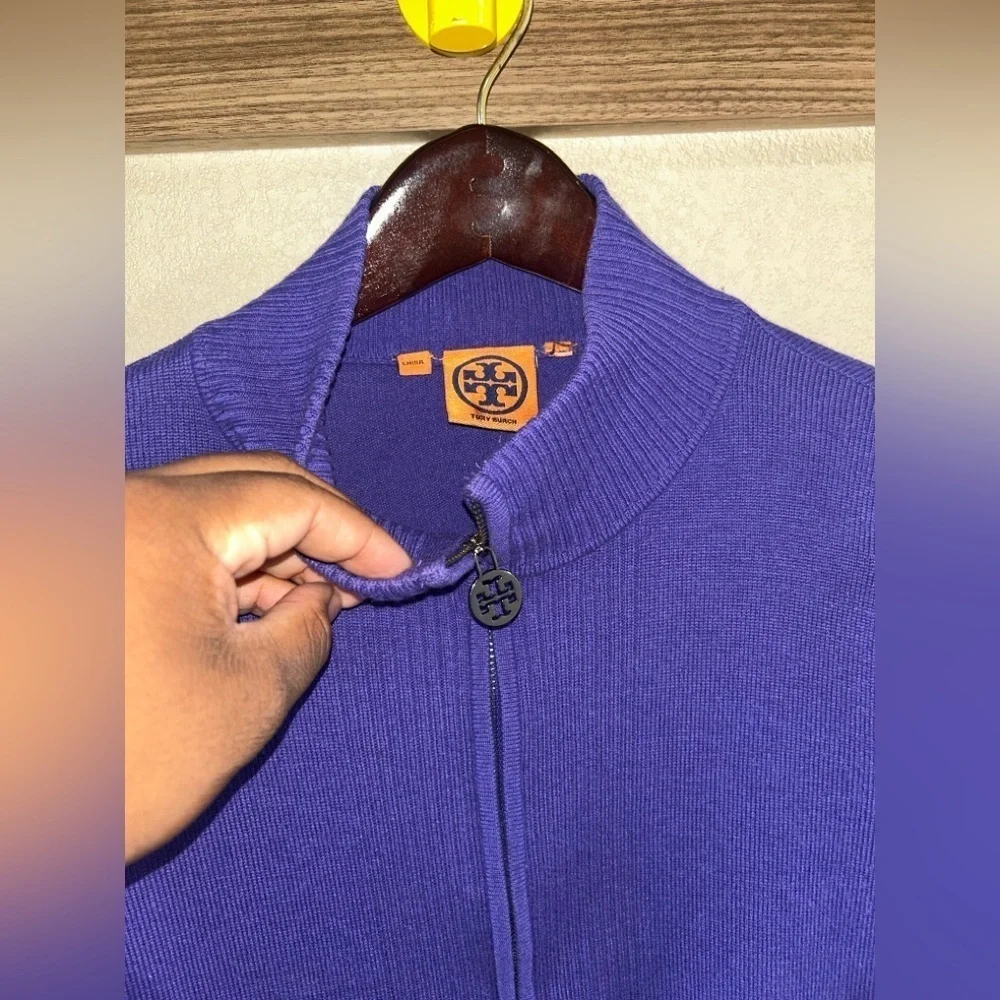 Tory Burch purple sweater