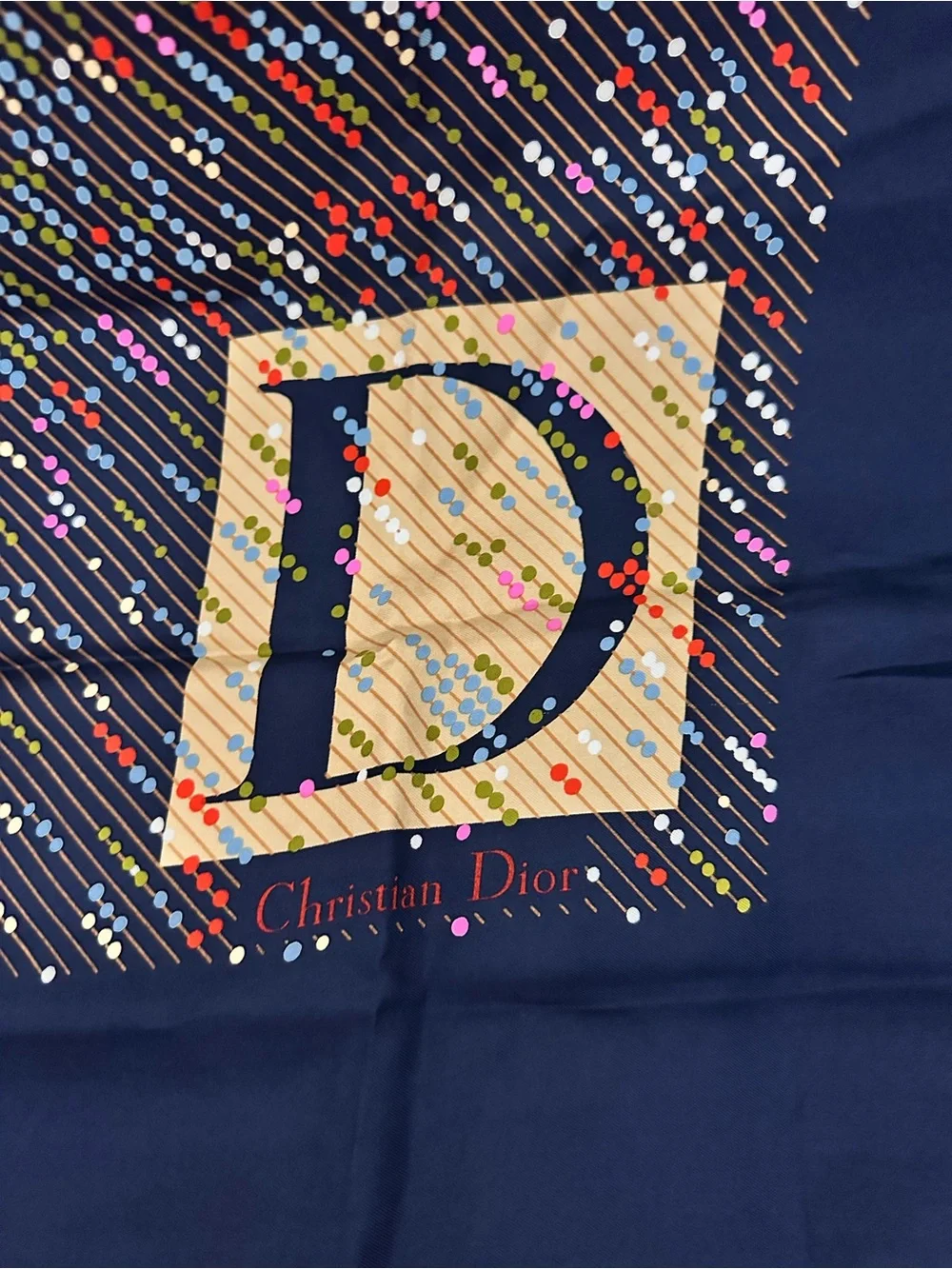 Dior silk scarf