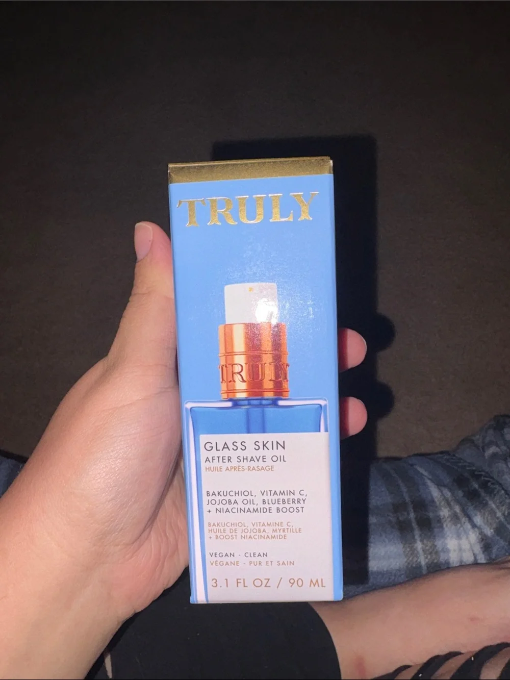 TRULY Glass Skin After Shave Oil - Blue and Gold