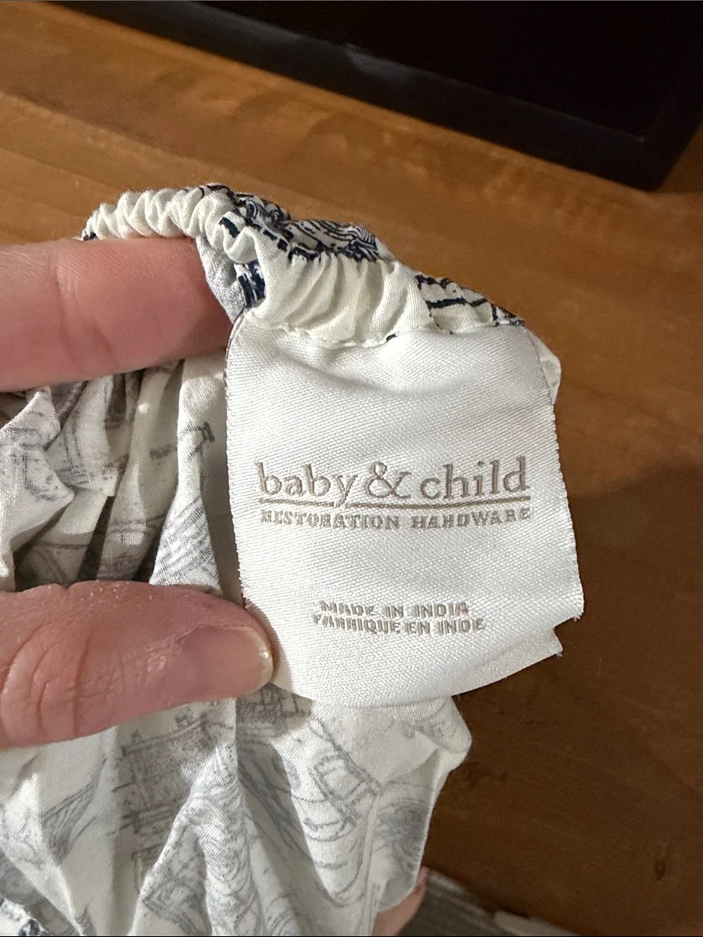 Restoration Hardware cotton crib