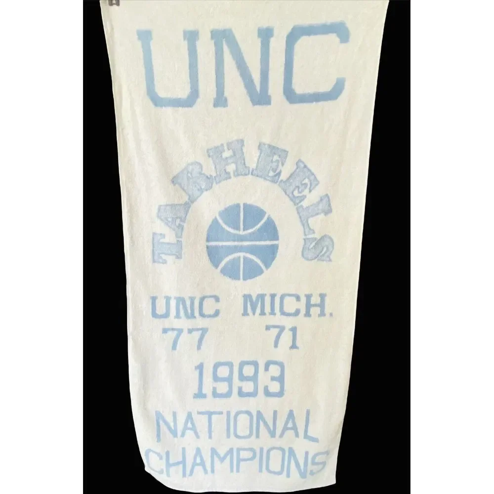 UNC Tarheel Basketball Chapionship Towel 1993 VTG Cannon Mills RARE‎ Collectible