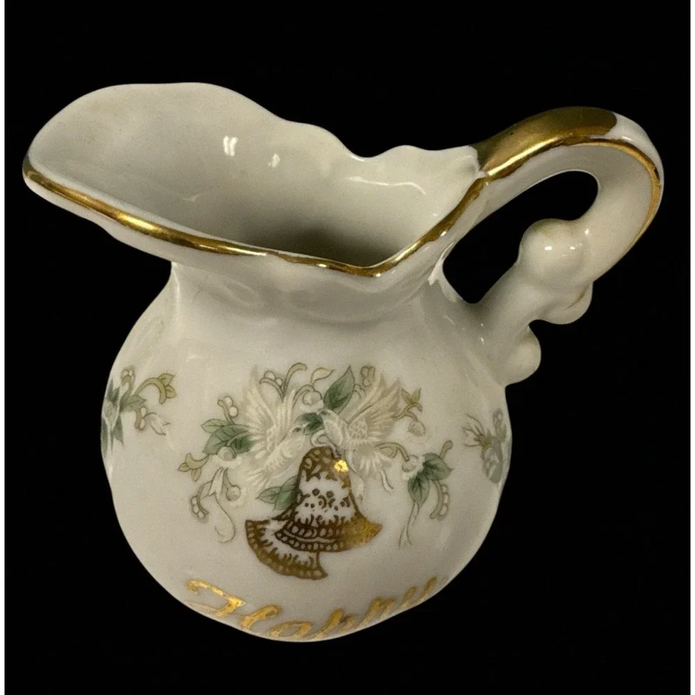 Vtg Lefton Hand Painted Creamer China 