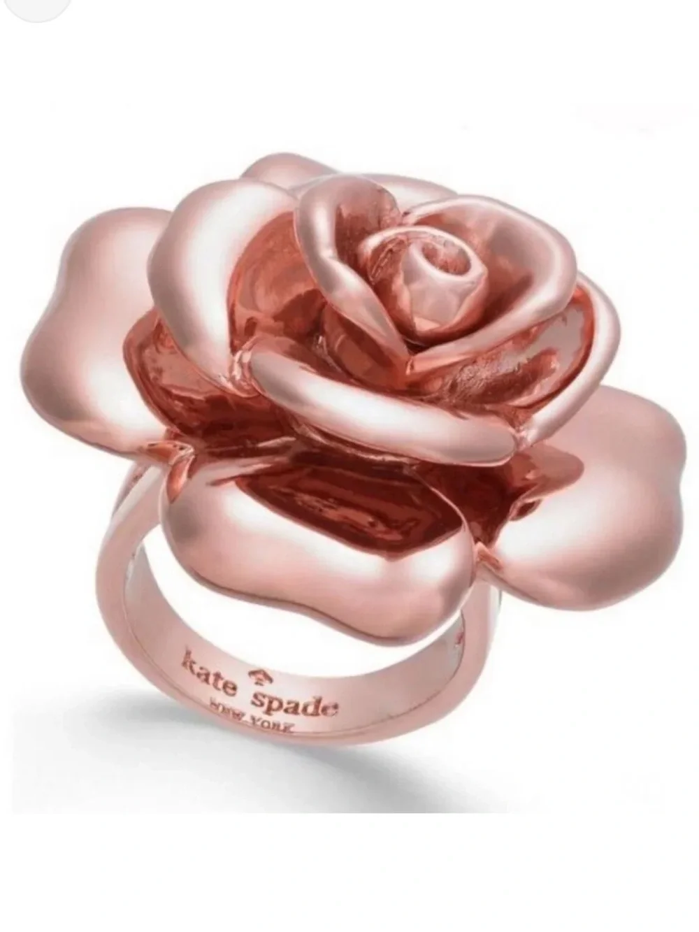 Kate Spade 14k Rose Gold-Plated Flower Ring size 8