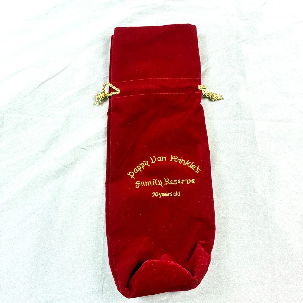 Pappy Van Winkle Family Reserve 20 Years Old Velvet Bag ONLY Collectible Bourbon