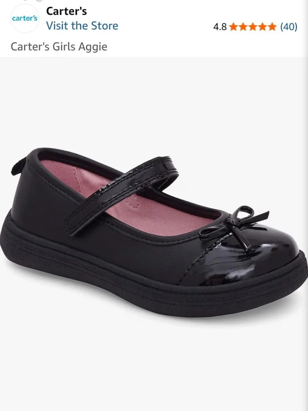 Carter's Aggie Mary Jane Flats- 11 Toddler