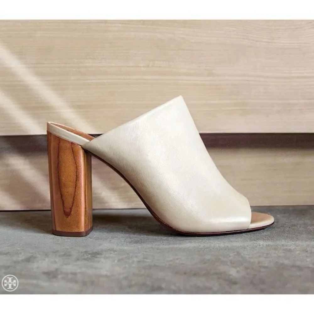 TORY BURCH RAYA MULE in Dulce De Leche Cream Lt Beige Size 10