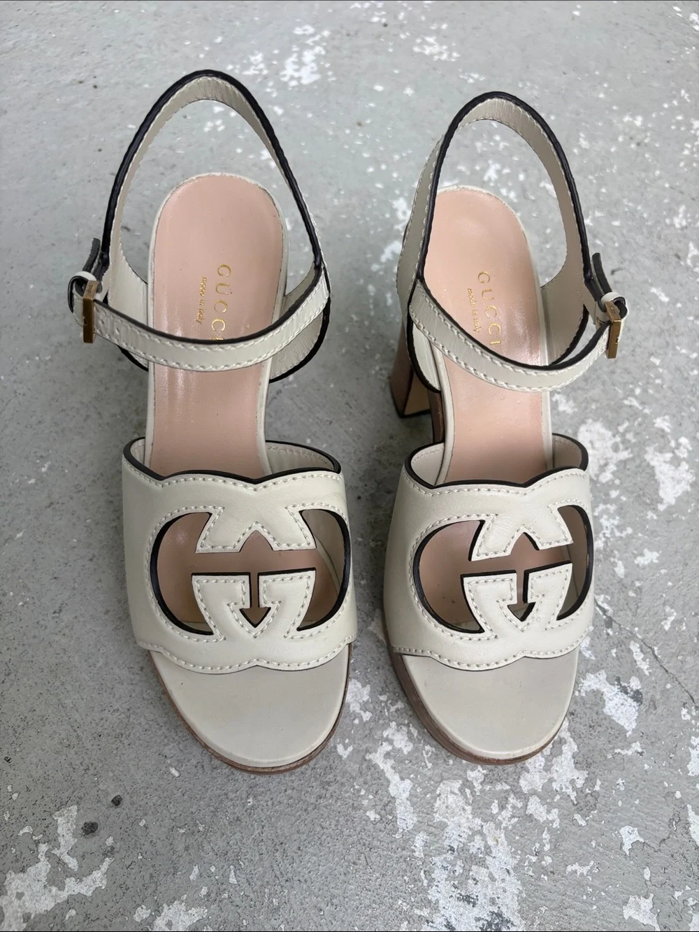 Gucci GG cut out platforms