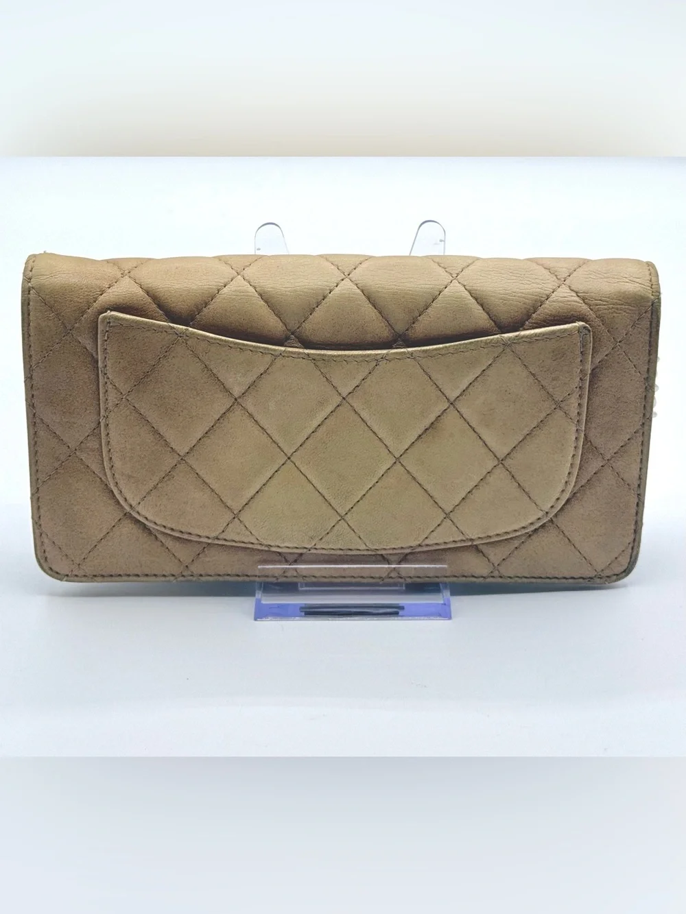 CHANEL Quilted CaviarSkin Wallet