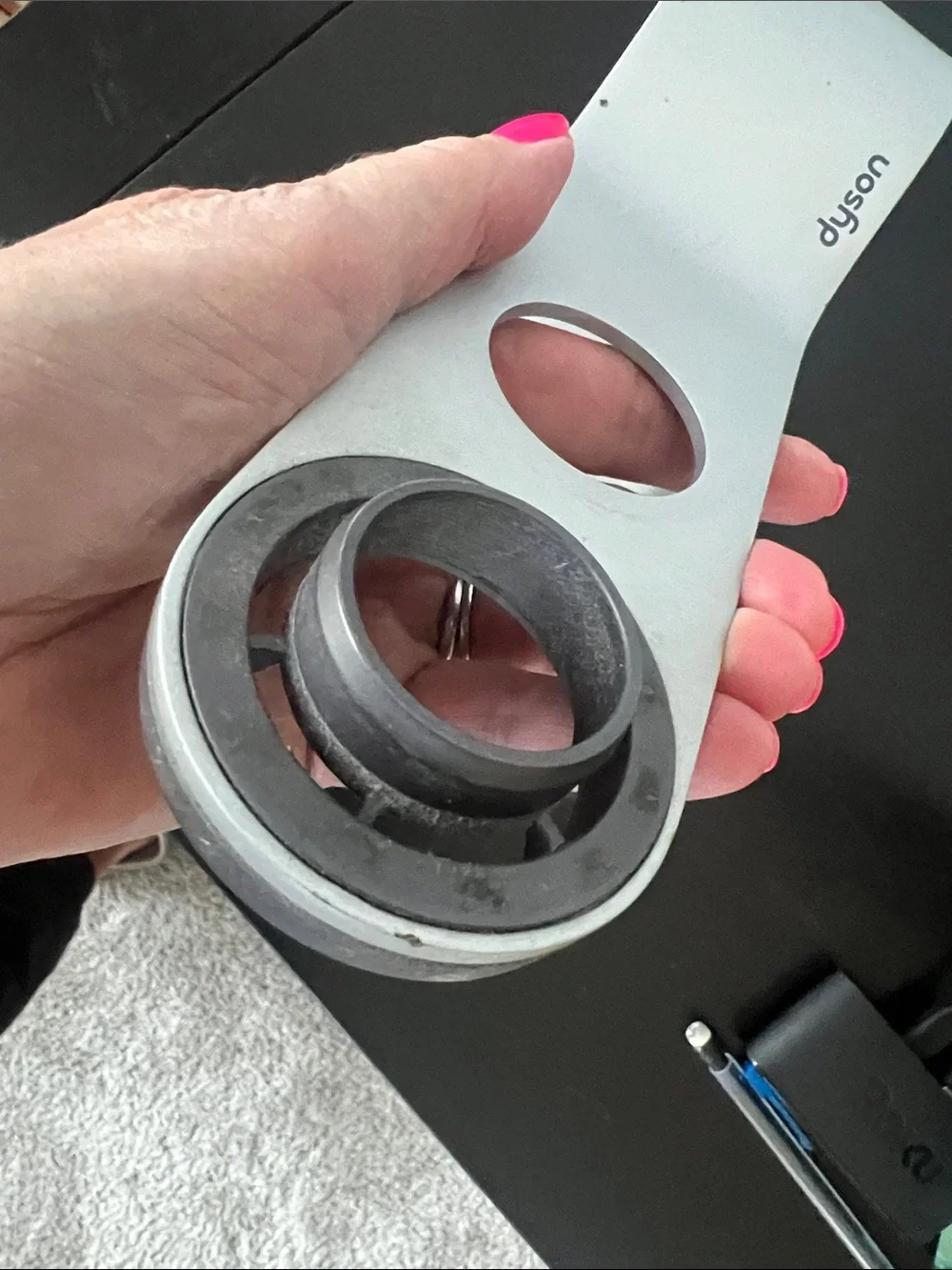 Dyson matte silver