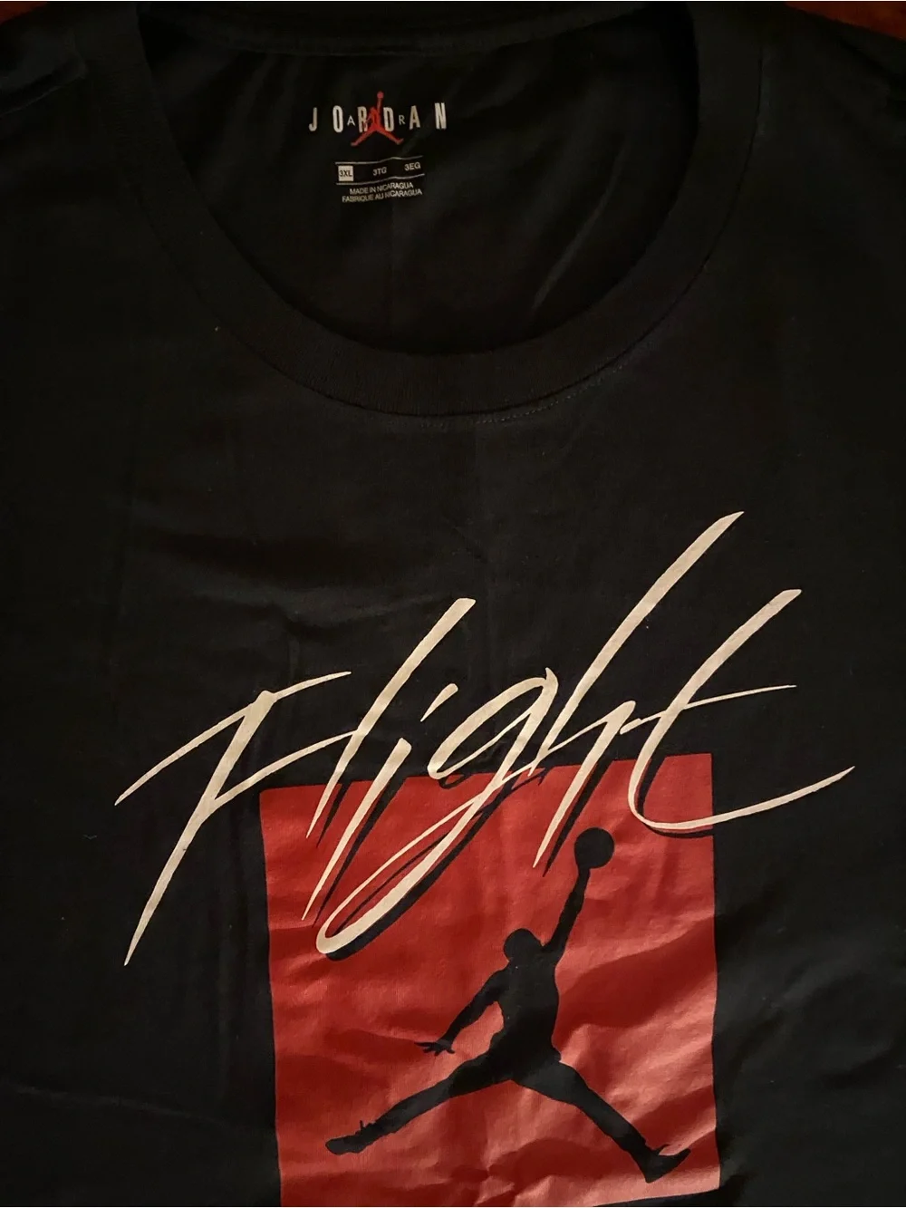 Jordan Men's 'Flight' Graphic T-Shirt - Black/Red