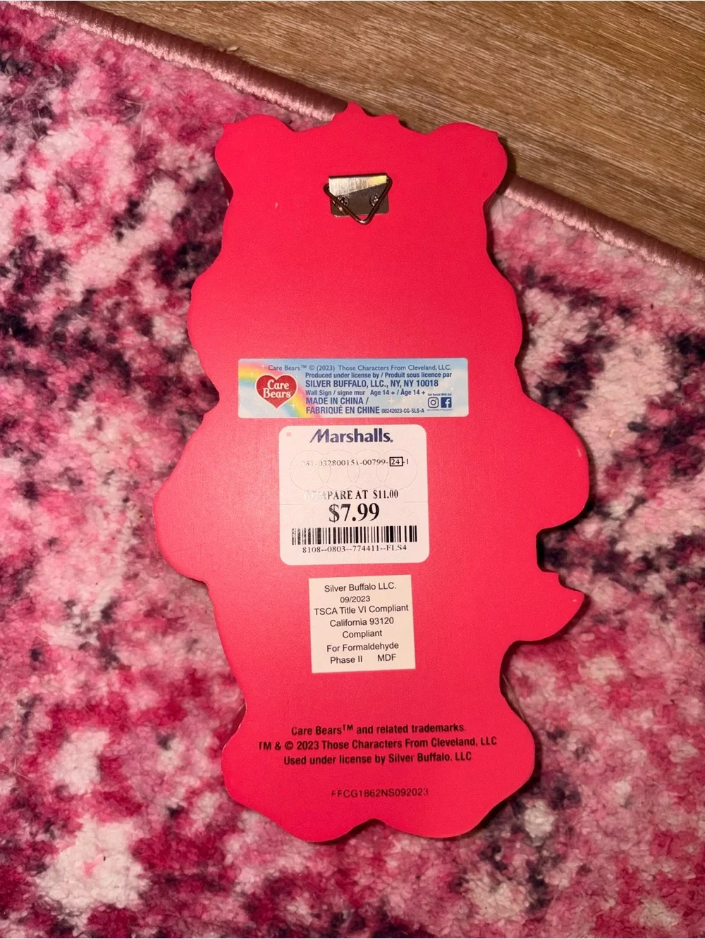 Care Bears vibrant pink