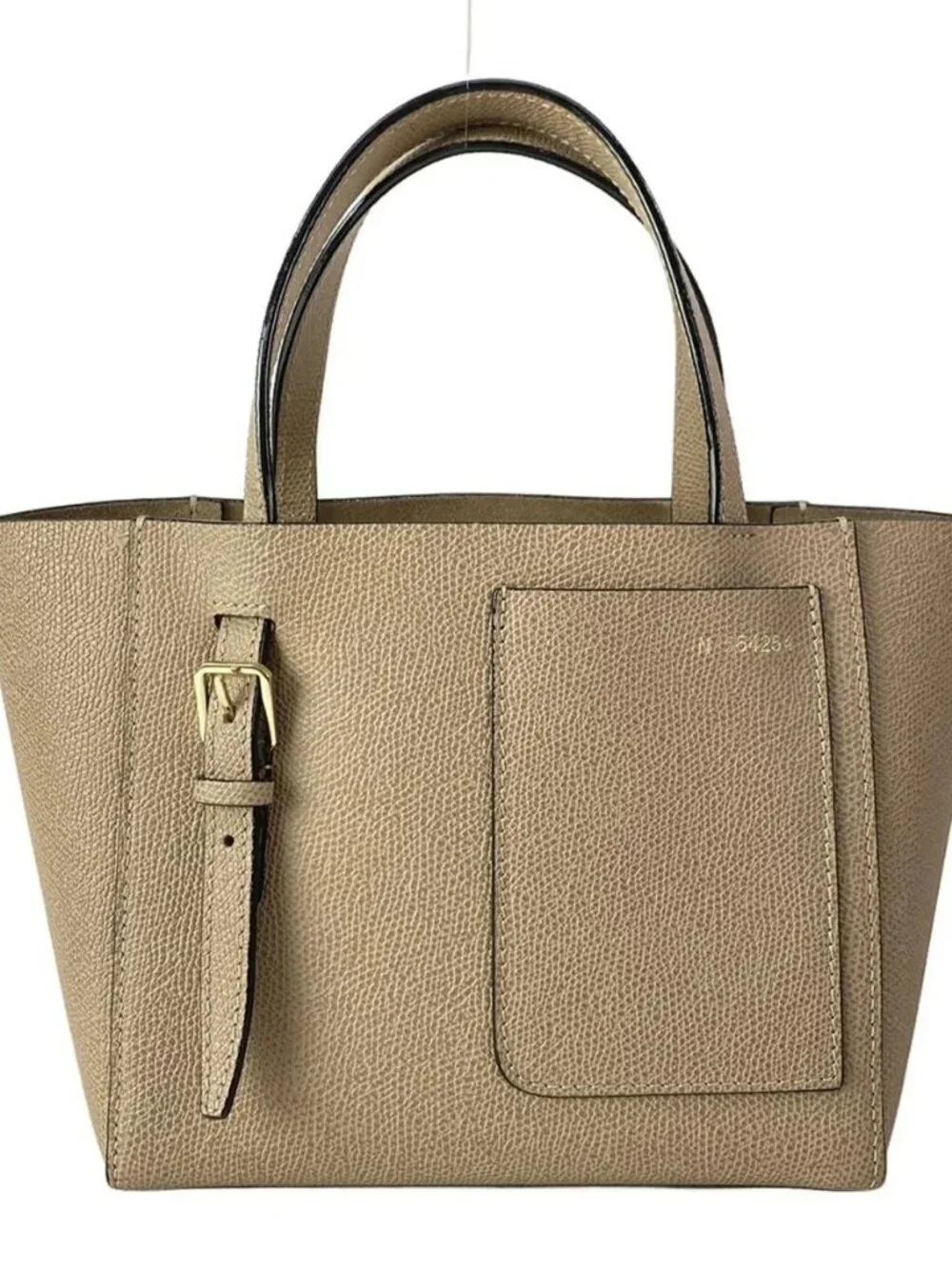 Valextra Bucket Bag Micro Shoulder Pink Beige Leather HANDBAG