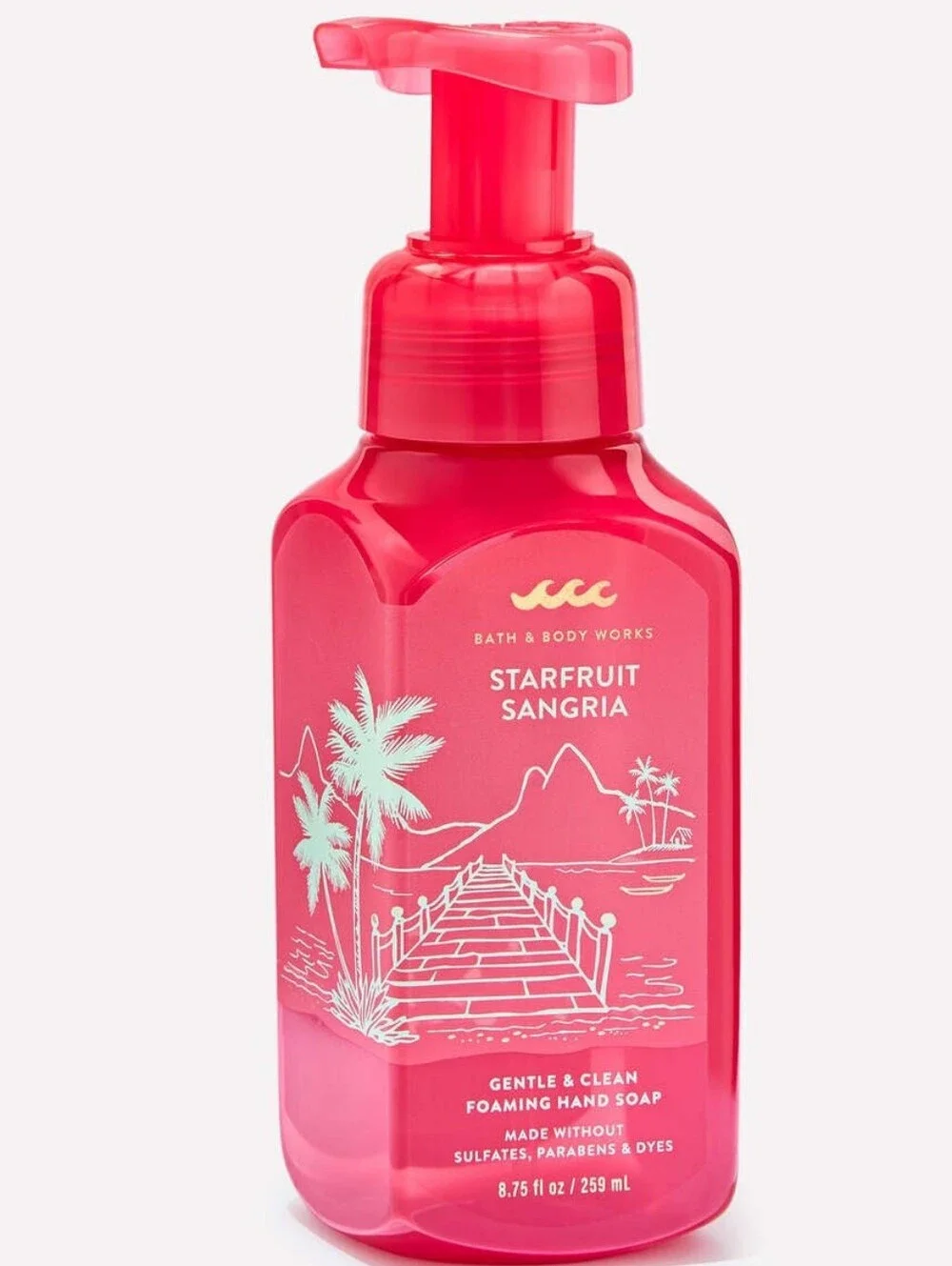 Bath & Body Works Starfruit Sangria Gentle Foaming Hand Soap 8oz NEW RARE