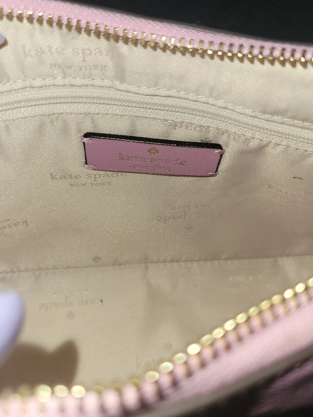 kate spade pink gold kate
